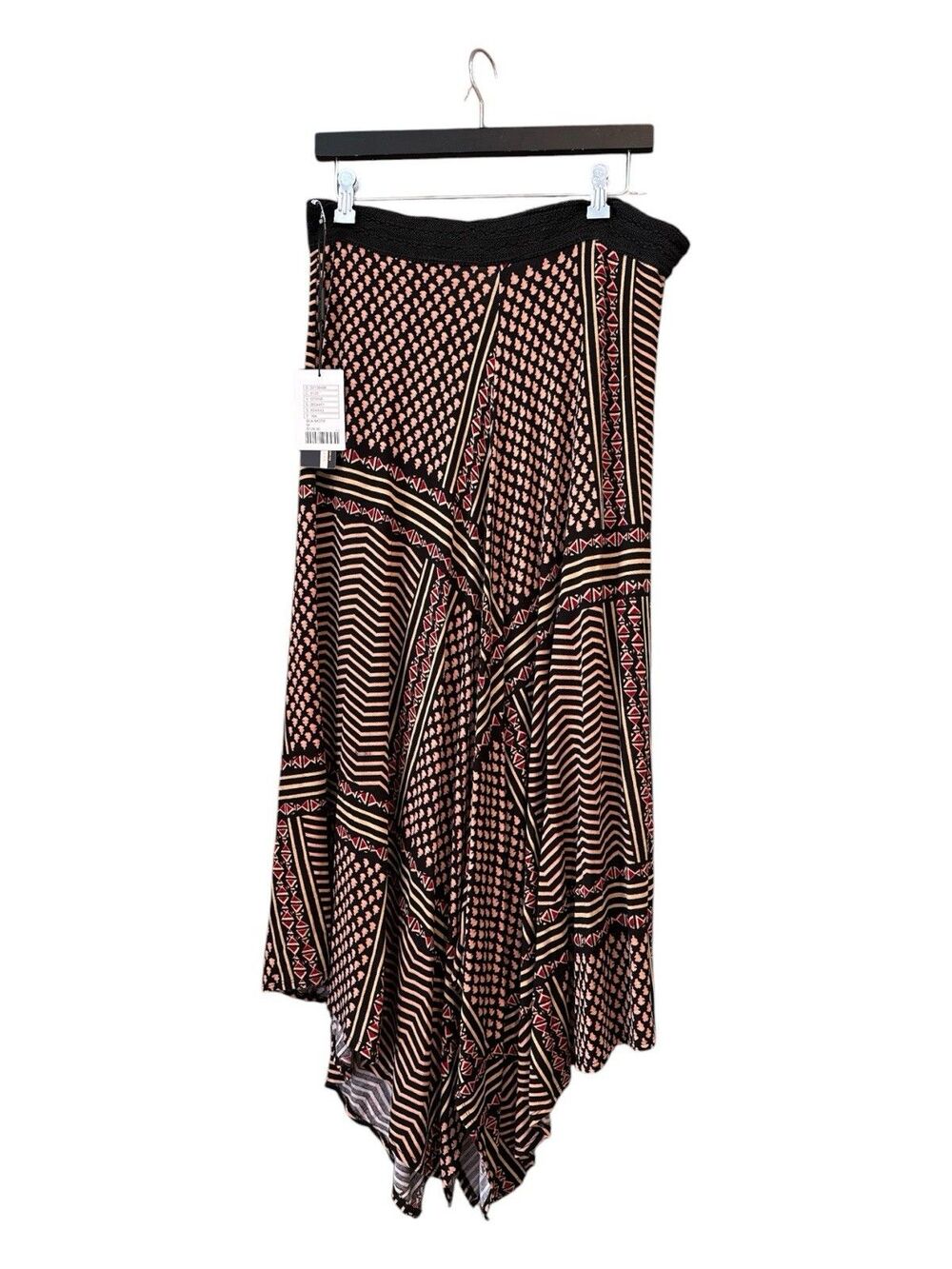 NWT Whismigoth Y2K flared‎ easy trival Grid  Tracy Reese  Fairy-core Slip Skirt